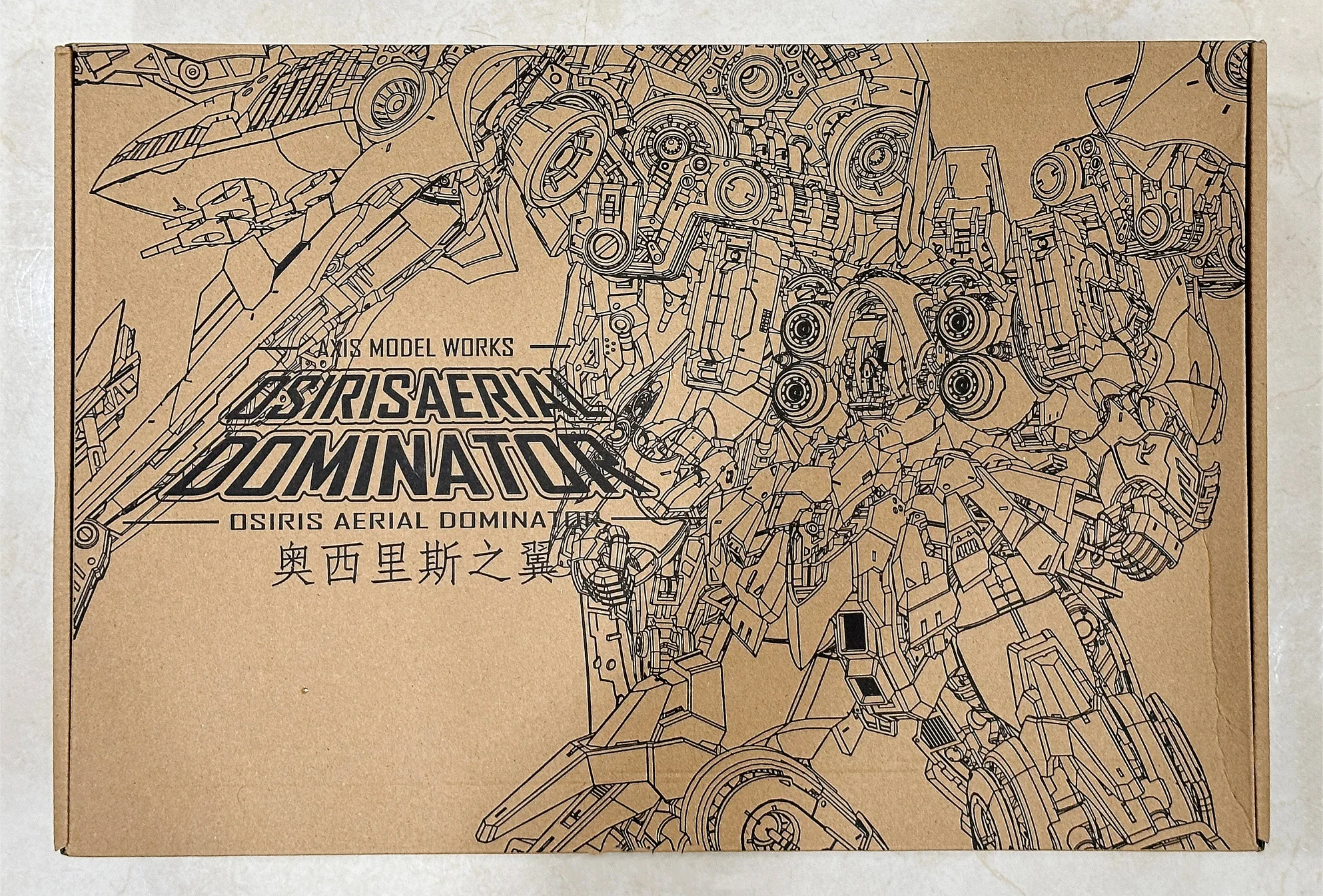 متوفر في المخزون OSIRIS المهيمن الجوي 1/100 تجميع الحركة لعبة مجسمة Mecha NZ-666 Kshatriya LED مجموعة الإضاءة سلسلة أنيمي