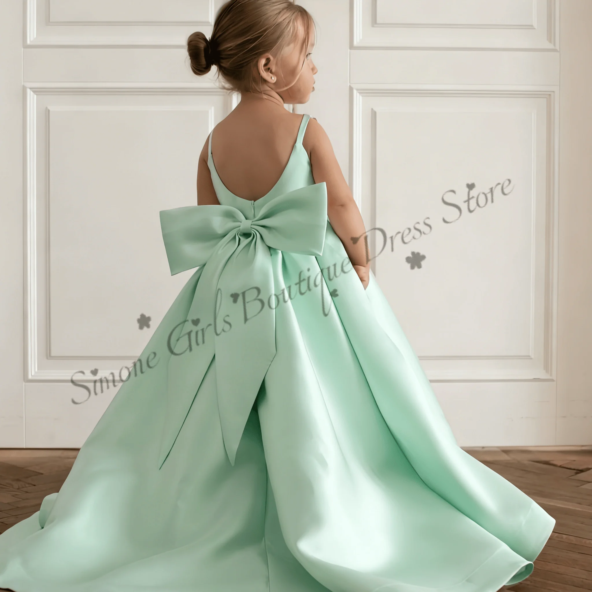 customized-pink-fluffy-toddler-girl-birthday-party-dress-with-bow-cute-wedding-bridesmaid-photography-outfit-for-girls