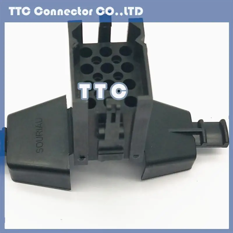 5pcs/lot 12 core black rectangular connector with tail clip SMS12PDH1 SMS12PDH-1