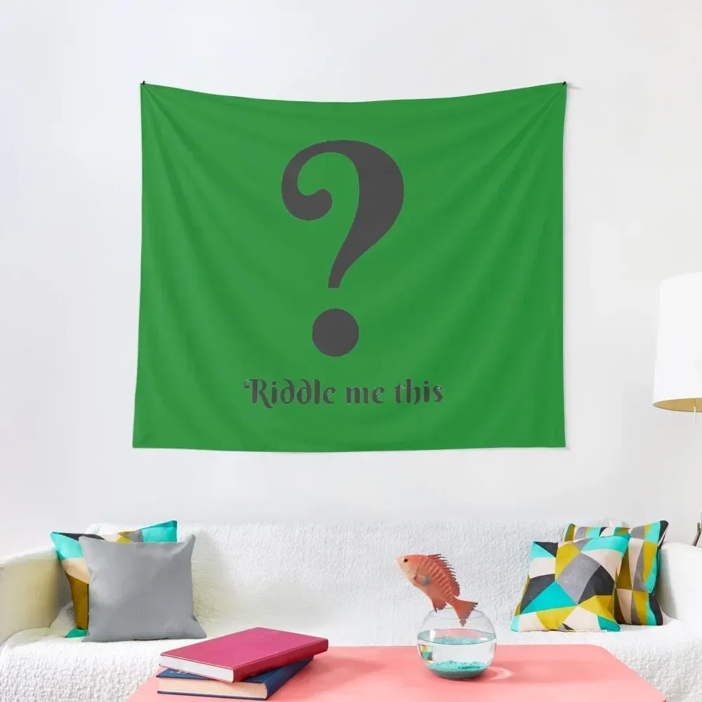 

Riddle Me this Tapestry Room Decor Korean Style Carpet Wall Room Aesthetic Decor Decoration Bedroom Tapestry