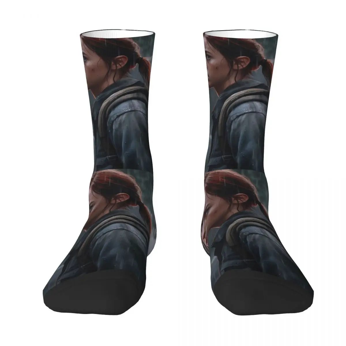 Ellie Rain TV Play The Last Of Us Socks Gym 3D Print Boy Girls Mid-calf Sock