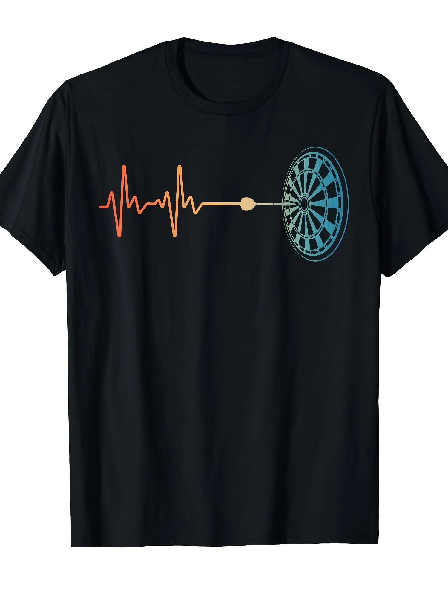 2026 Cute for Dart Design for Dart Player Men Women for Dart Board Lovers T-Shirt 100% Regular Fit Crew Neck T-Shirt, Suitable f