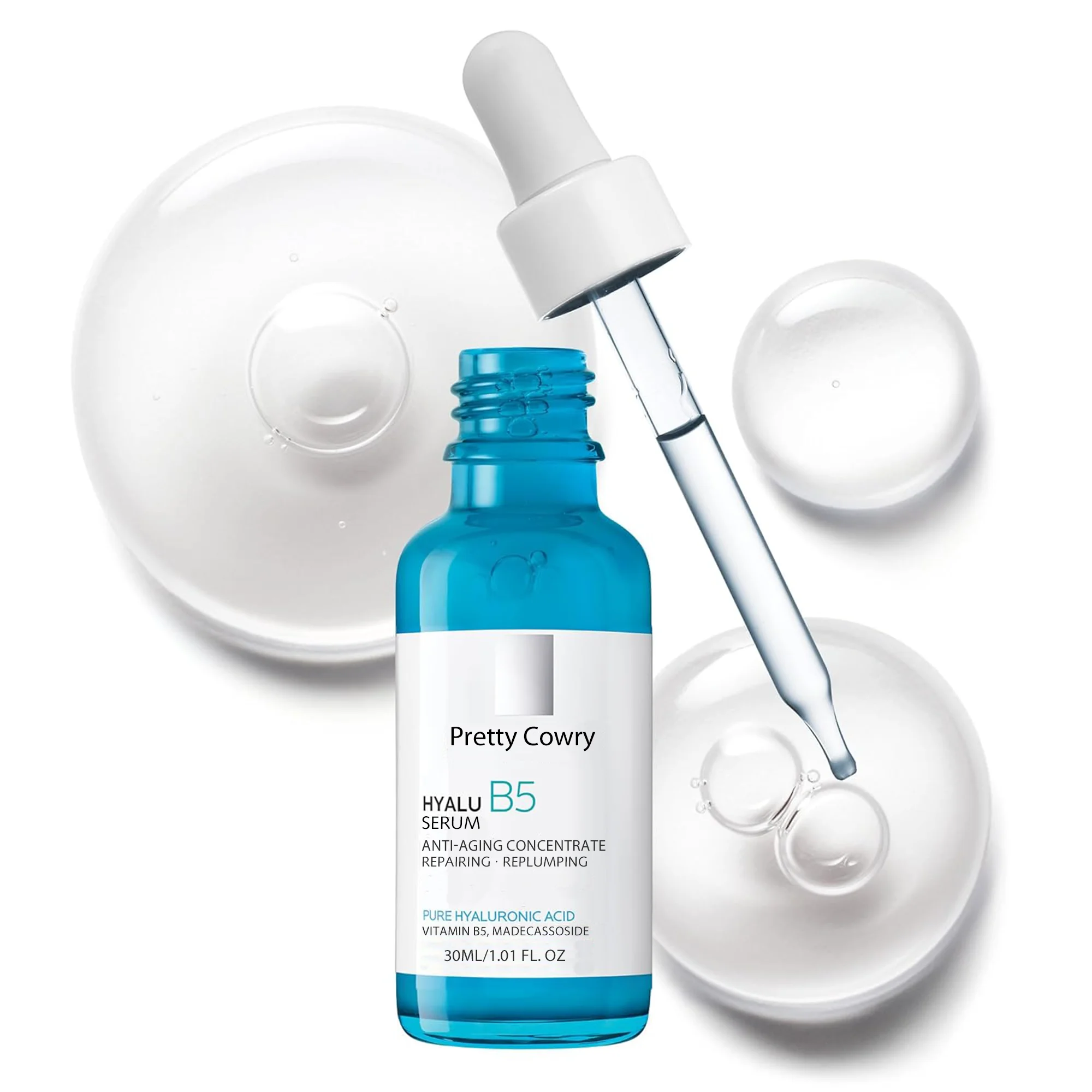 

Facial Hyaluronic Acid B5 Serum Anti Aging Improves Fine Lines Firms Skin Brightens Rough and Dull Complexion Hyalu Essence