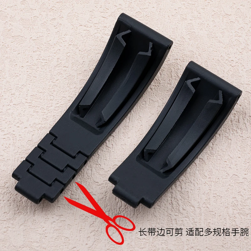 Rubber Short Buckle Watchband 20/21mm Fit for Rolex Daytona Submariner Role OYSTERFLEX Yacht Master Small Wrist Silicone Strap