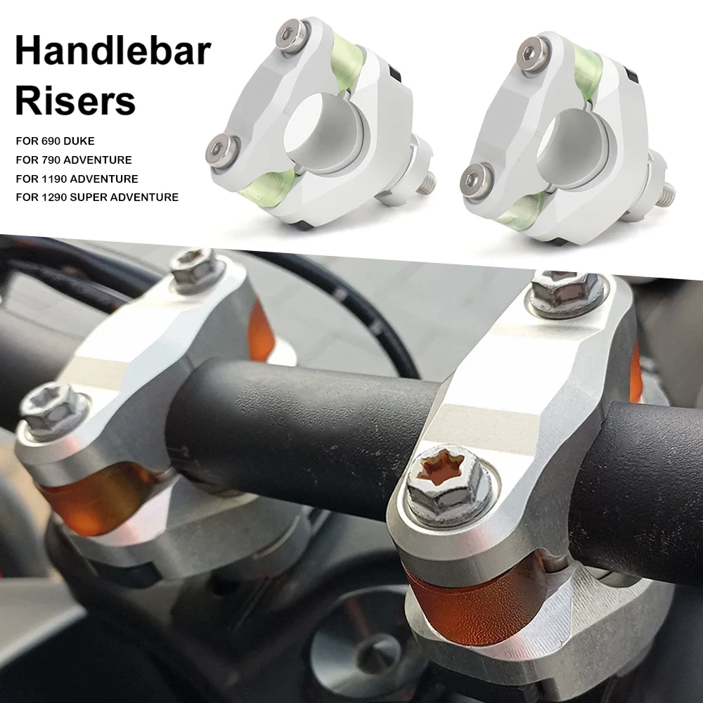 

For 690 Duke 790 Adv 1190 ADV 1290 Super Adventure 28mm Handlebar Risers Mounting Bar Adjustable Progressive Handlebar Damping