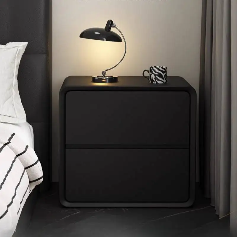 

Storage Office Nightstands Wood Black European Lounges Space Saving Nightstands Bedroom Luxury Stolik Nocny Furniture For Home