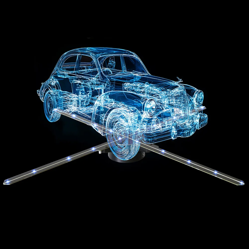 

Customizable 3D Holographic Fan With Seamless Display And Projection Technology For Captivating Trade Show Booths