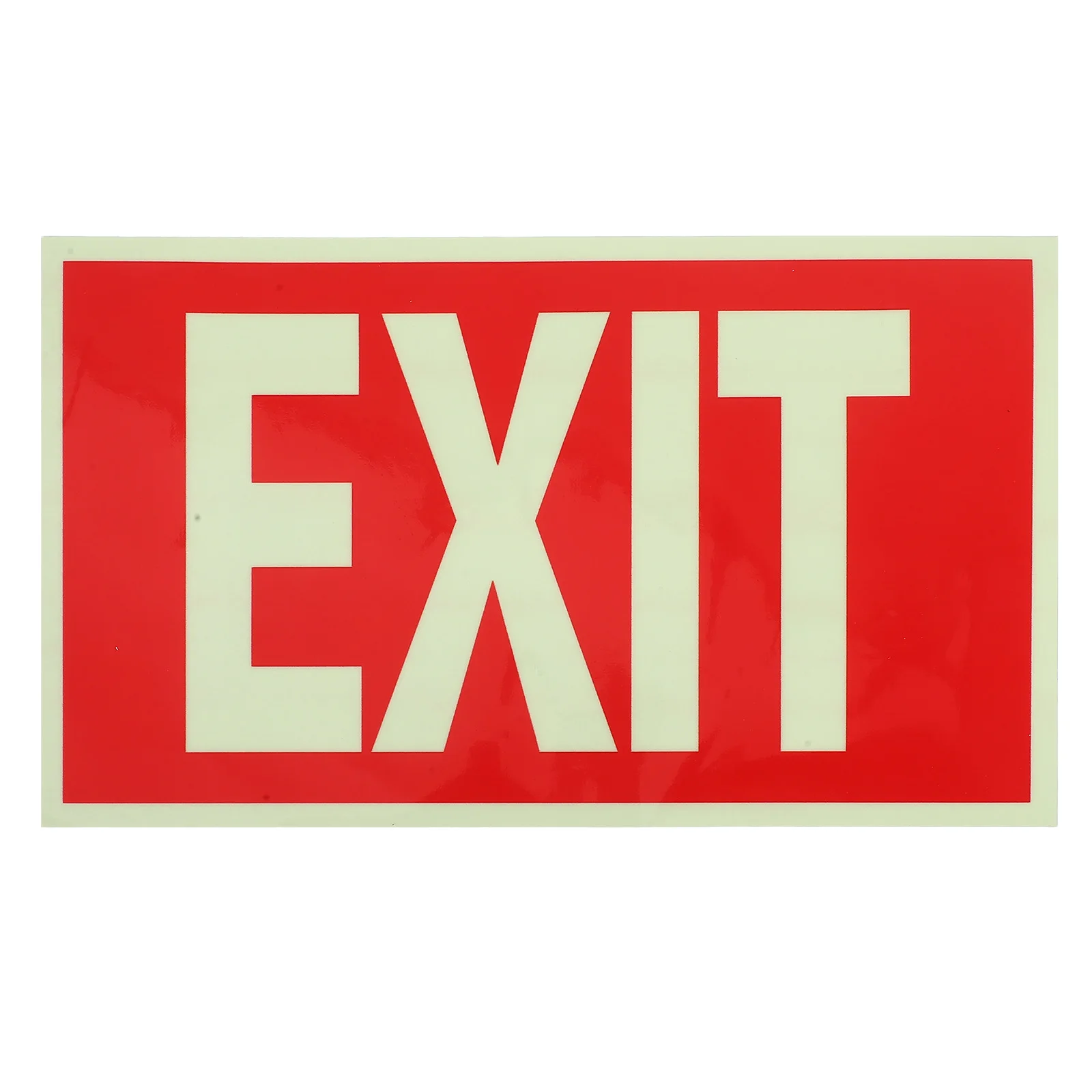 

Glow in the Exit Sign Sticker Self-Adhesive Luminous Safety Guidance for Malls Cinemas Bars Fire Evacuation