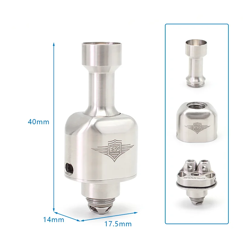 SXK ESG Skynet สไตล์ RBA สะพานถังสแตนเลส316สำหรับ Billet / BB / Boro ถัง/Vandy Vape pulse AIO / Cthulhu AIO Mod