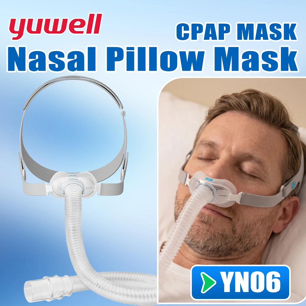 yuwell-cpap-nasal-pillows-mask-yn06-breathwear-sleep-apnea-mask-with-headgear-m-l-adjustable-anti-snore-stopper-medical-grade
