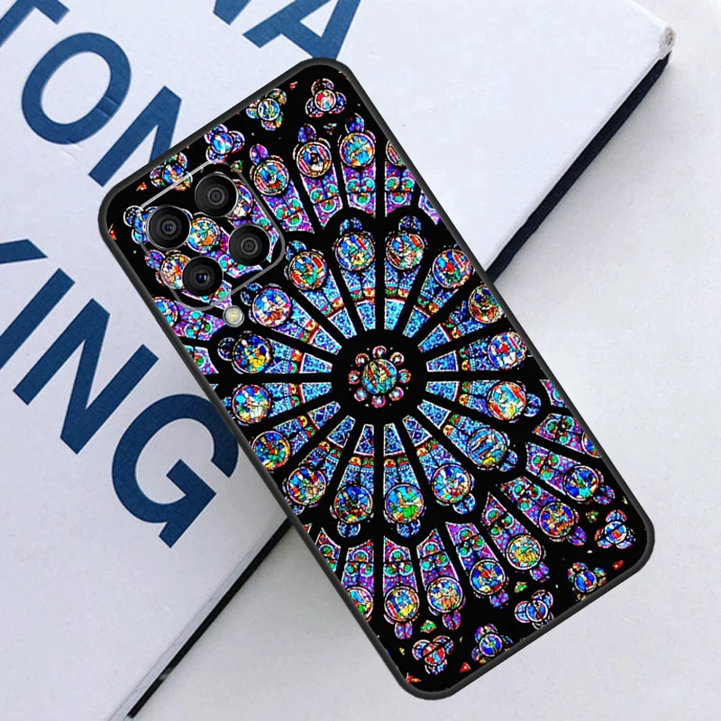 Stained Glass Painting Cover For Samsung Galaxy M31 M51 M21 M30s M20 M13 M23 M33 M53 M12 M32 M52 M54 M34 M14 Case