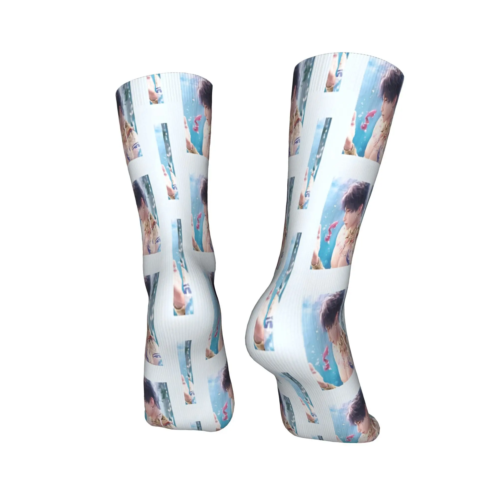 جوارب الحب والمساحة العميقة، جوارب الخريف، جوارب رجالية عصرية ناعمة قابلة للتنفس، تصميم جوارب خارجية غير قابلة للانزلاق