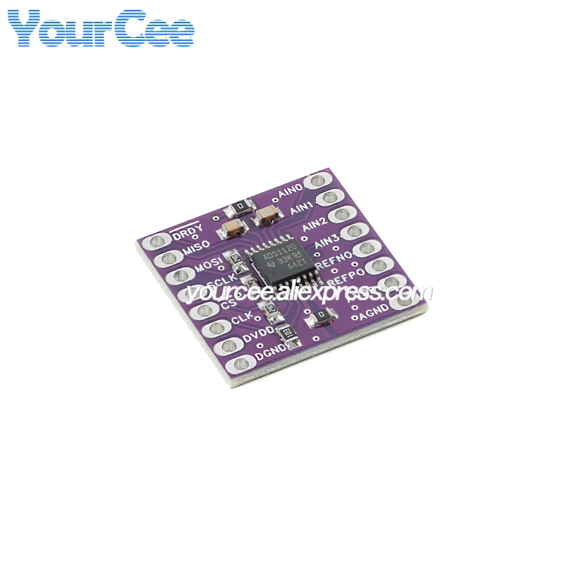 10 szt./1 szt. ADS1220 ADC 24-bitowy 2kSPS Moduł Konwertera A/D 4-kanałowy ADS1120 16-bitowy Analogowo-Cyfrowy Czujnik SPI Niski Pobór Mocy — zdjęcie produktu 3