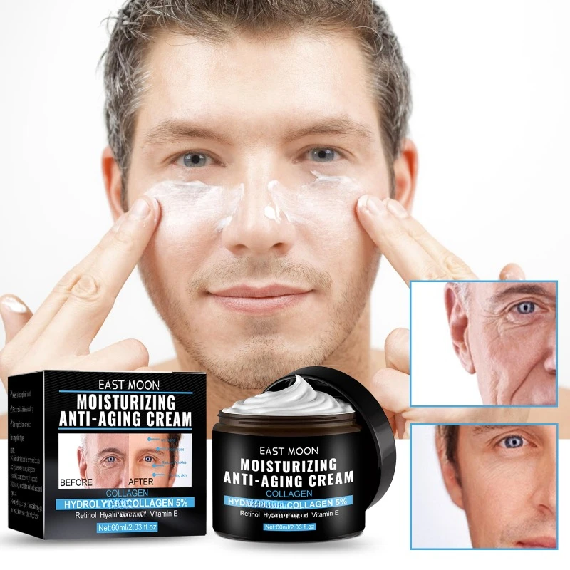 

Men's Moisturizing Anti-Aging Cream collagen Facial Firming Fading Fine Lines Hydrating brighten remove Wrinkle face Cream