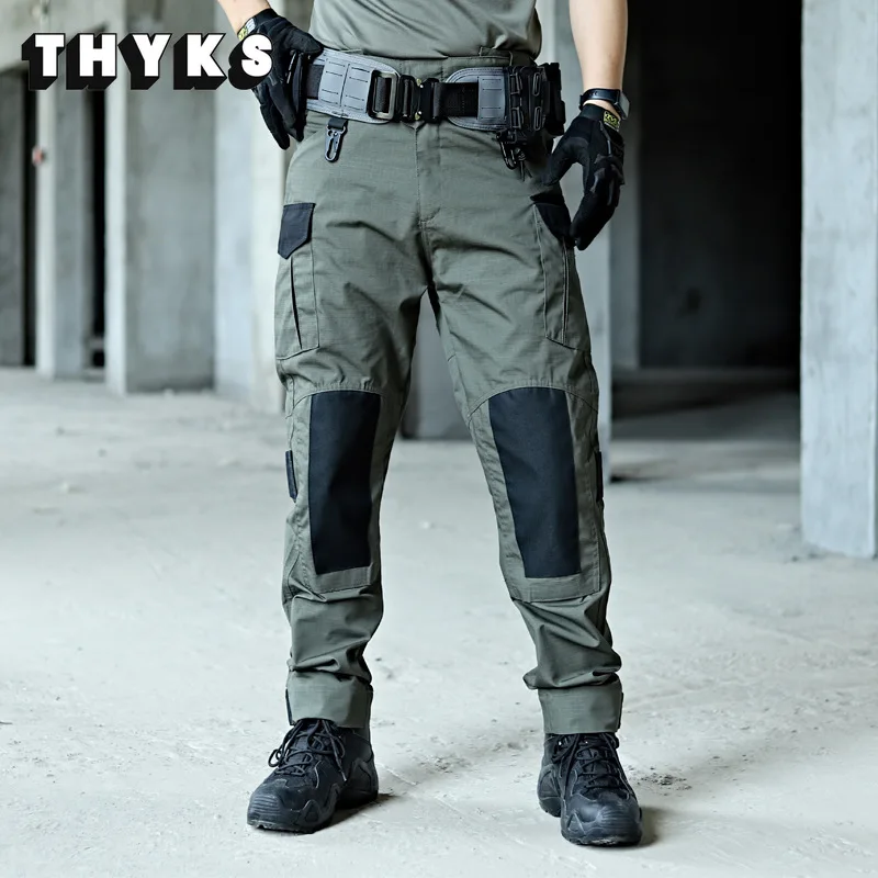 

Tactical Pants Men Cargo Army Multi-pockets Outdoor Climbing Work Wear resistant Splicing Hiking SWAT Combat Trousers