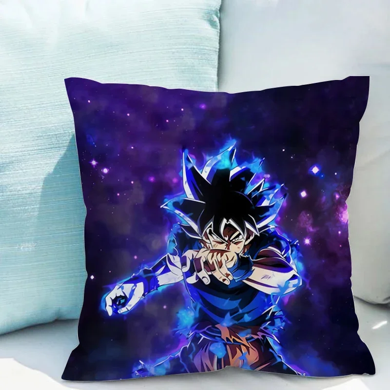 Pillowcase D-dragon Balls Pillow Cases for Bed Cushion Cover 50x50 Decorative Pillowcases 40x40 Lounge Chairs Fall Decoration