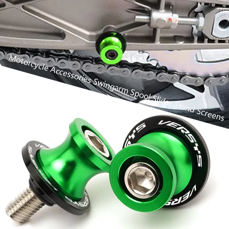 Motorcycle Accessories For Kawasaki Versys 650 1000 Versys650 Versys1000 2015-2024 CNC  M8 Swingarm Spool Slider Stand Screens