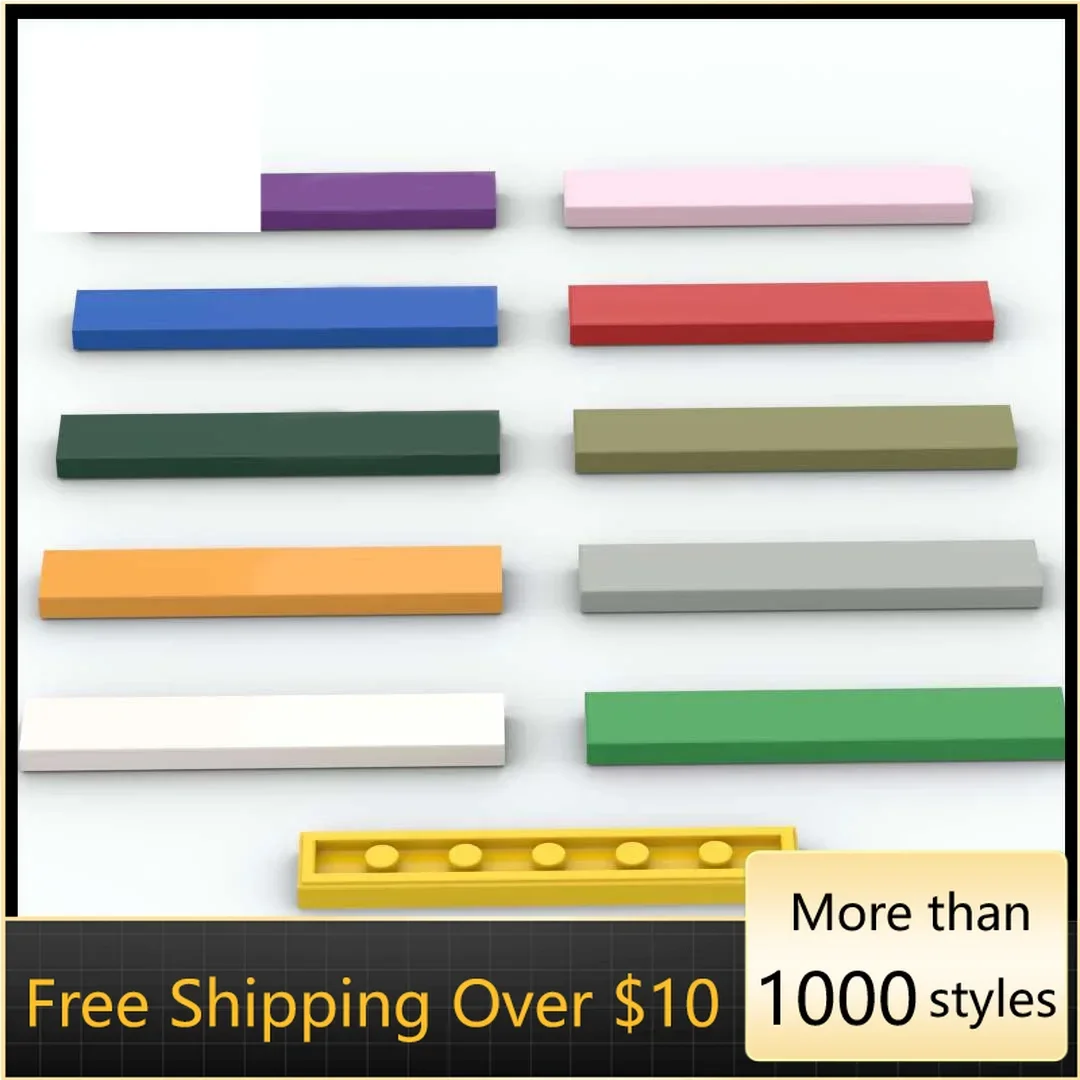 10PCS Assembles Particles 6636 1x6 Light Panel Building Blocks Bricks Parts  DIY Assembly Educational Toys For Children Kid Gift