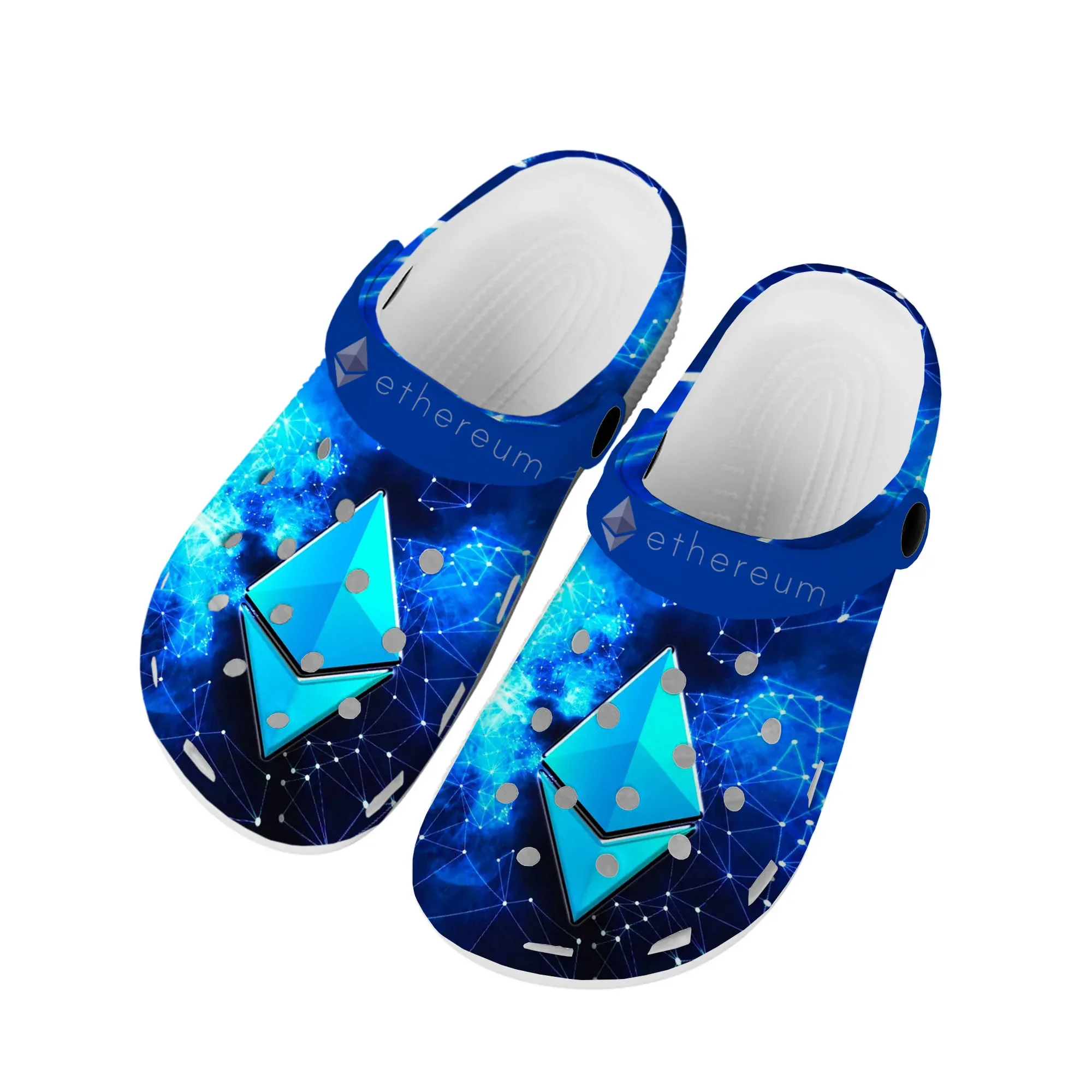 

Ethereum Cryptocurrency ETH Coin Miner Home Clogs Custom Water Shoes Mens Womens Teenager Shoe Garden Clog Beach Hole Slippers