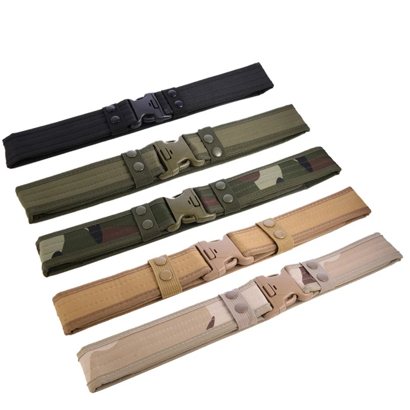 

Tactical Waist Belt for Men Quick Release Plastic Buckle Durable Oxford Cloth Riding Hunting War Sports Stylish
