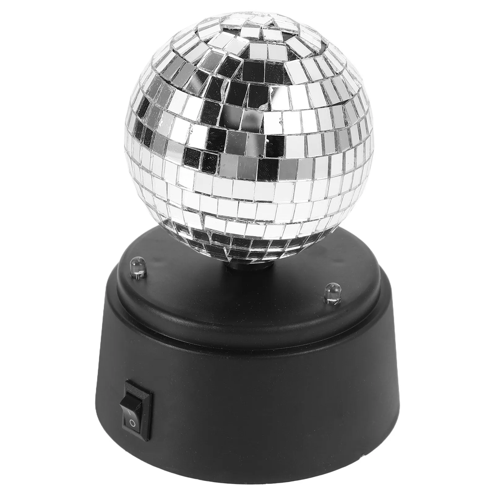 

Table Lamp Strobe Light Glass Mirror Surface Portable Battery Powered Rotating LED Ball Light for Ktv Bar Party Room Outdoor