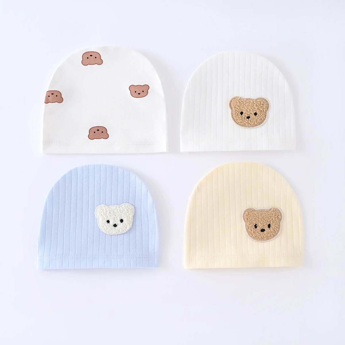 Newborn Hat for Four Seasons 100% Cotton  0-3 Months Boy Girls   Fetal Hat Infant Accessories