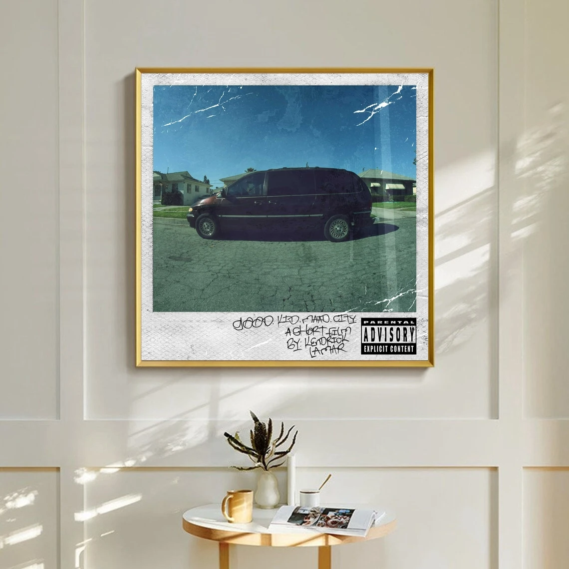 Kendrick Lamar Good Kid M.A.A.D City Music Album Poster Canvas Art Print Home Decor Wall Painting ( No Frame )