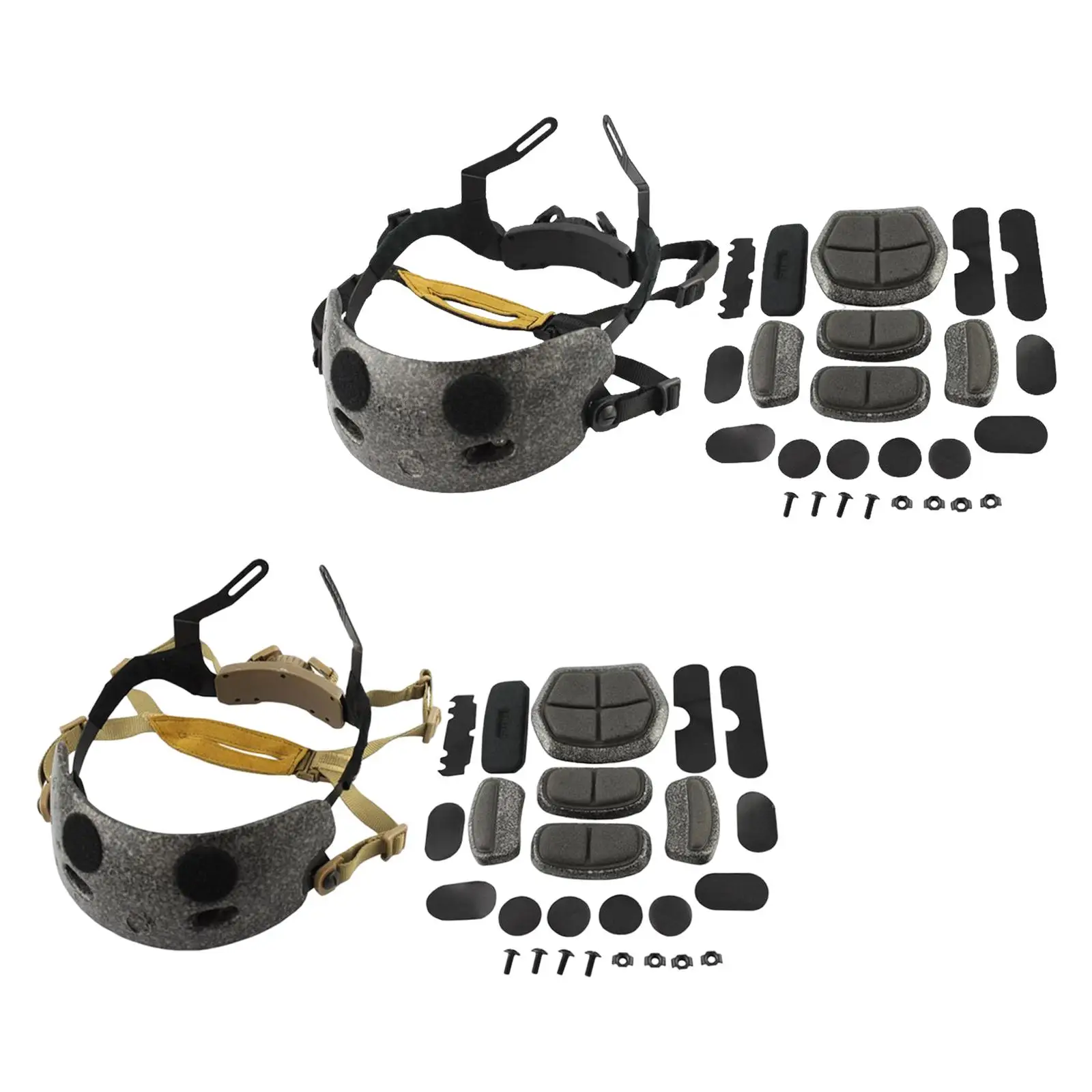 Helmet Liner Kit Head Locking Chin Strap Hanging System Inner Accessories