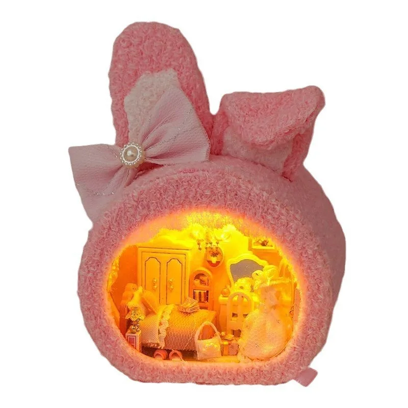 DIY Miniatur Szene Haus Gebäude Montage Spielzeug Mini Haus Modell Geburtstagsgeschenk für Mädchen und Freund Sammlerpuppenhäuser