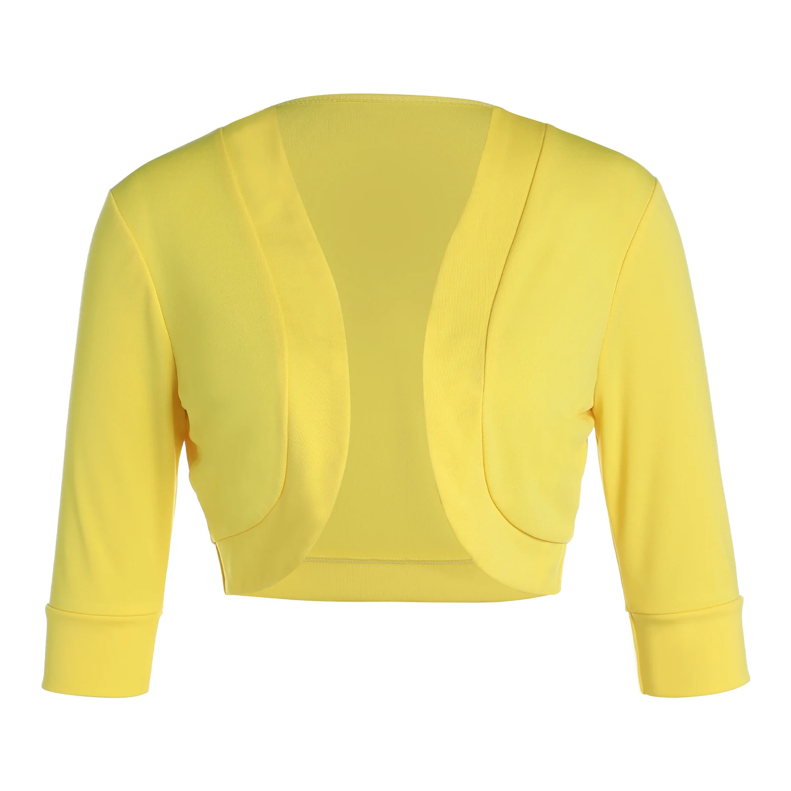 Cárdigan corto de manga larga para mujer, de Color liso Chaqueta corta, Tops de primavera, talla grande, 5 colores