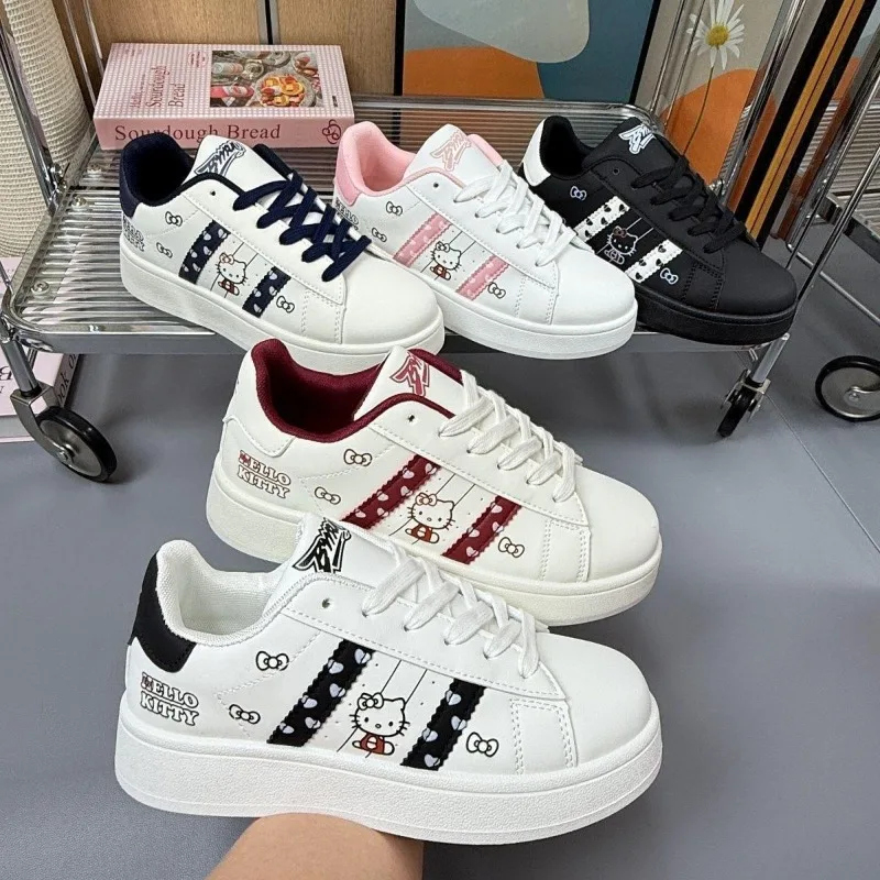 

Sanrio Girl Hello Kitty Autumn Spring Fashion Leisure Sneakers Student Anime Cartoon Girls Comfortable Board Shoes New Style