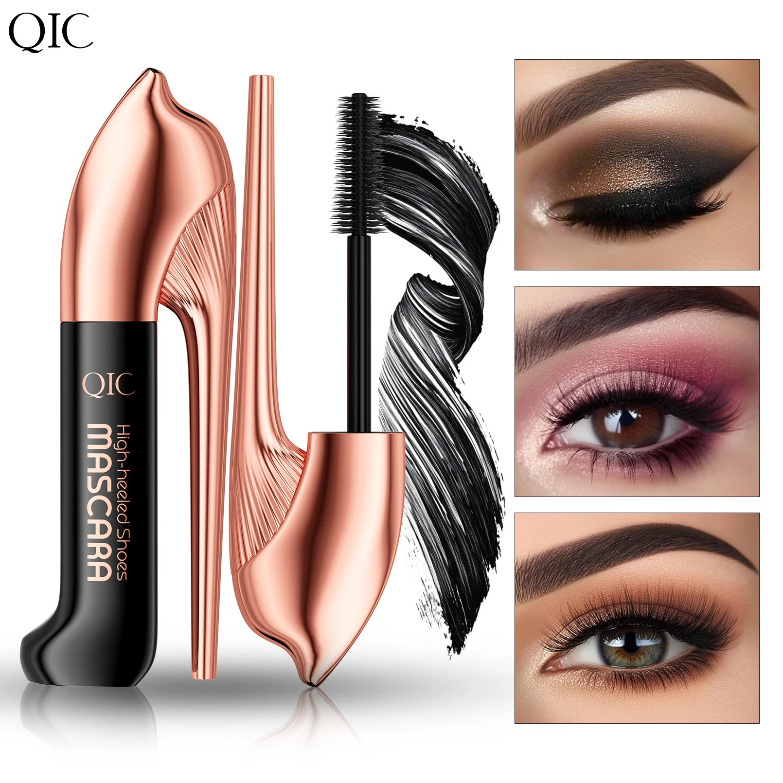Mascara nero impermeabile per tutti i prodotti per il trucco allungante Estensione ciglia Mascara per ciglia effetto 4d Cosmetici coreani