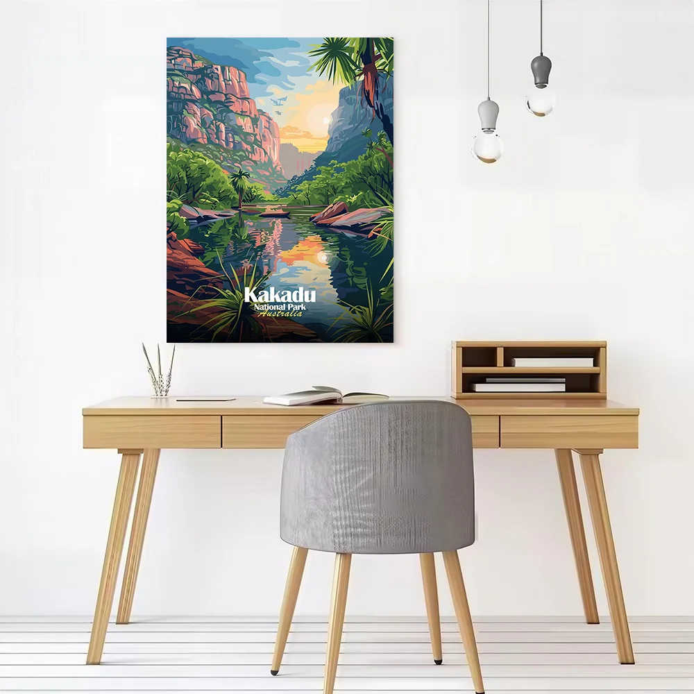 Kakadu National Park Australia Landscape Printed Canvas Poster Custom Pictures Wall Art Canvas Painting for Aesthetic Decoration