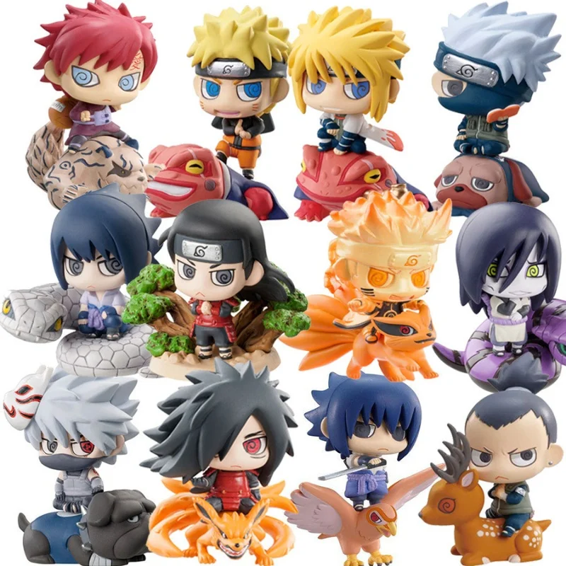 

6pcs/set Anime Naruto Q Version Boruto Uchiha Sasuke Uchiha Madara Orochimaru Itachi Action Figure Pvc Collection Model Toy Gift