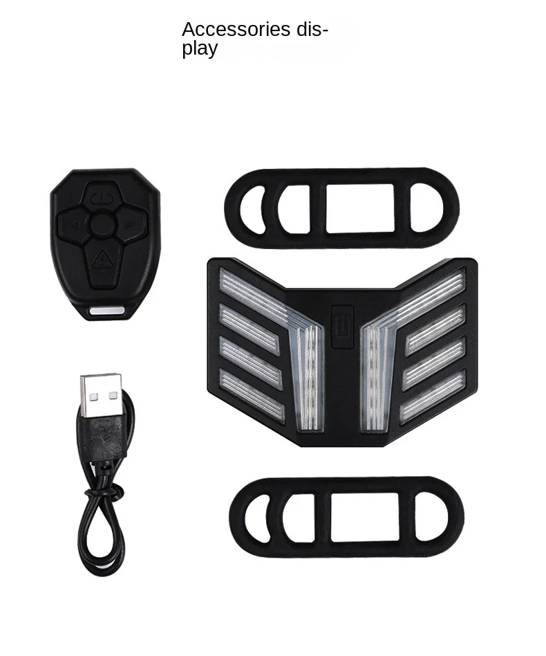 Night Riding Taillight Cycling Fixture USB Charging Steering Taillight Mountain Bike Wireless Remote Control Bicycle Light