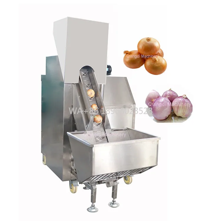 آلة تقشير البصل الجاف من نوع السلسلة الأوتوماتيكية الكاملة الصناعية #1