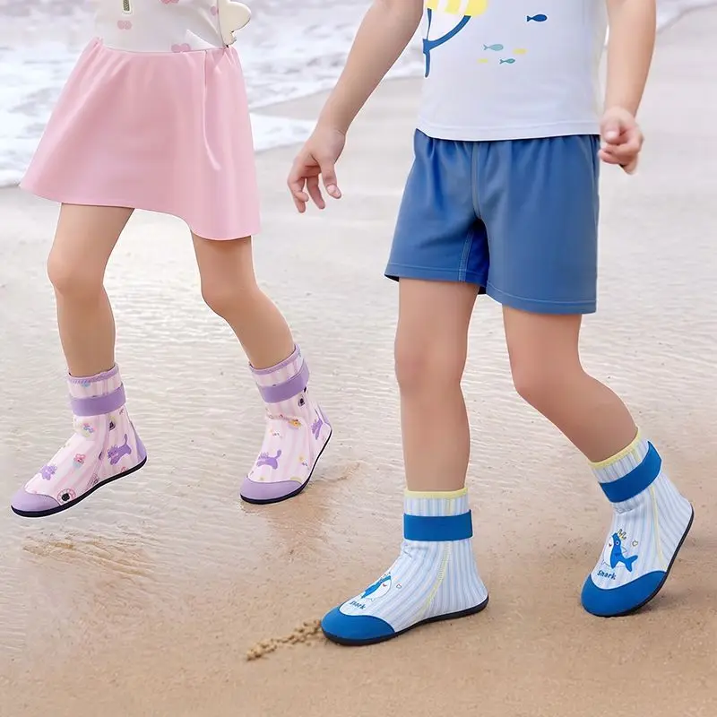 

High-top Zipper Beach Boots for Children and Adults, Suitable River Tracing, Swimming, Diving, Snorkeling, and Beach Activities.