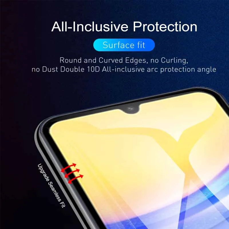 Filme dianteiro e traseiro do hidrogel para a galáxia de Samsung, película protetora da câmera, A55, A35, A25, A15, 5G, A15, A15A, 4G, 5G