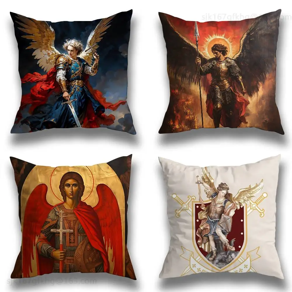 

Archangel St Michael pillowcase casual style decoration, suitable for home decoration (excluding pillow core)