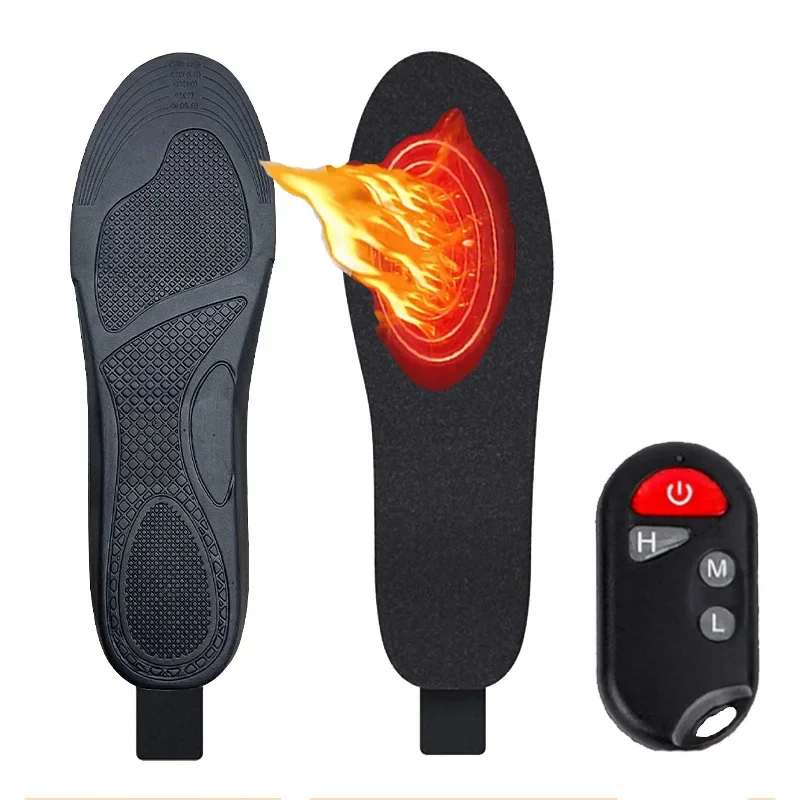 

Winter Heated Insoles USB Wireless Temperature Adjustment Electric Foot Thermal Pad 12 Hours Warm Sock Pad