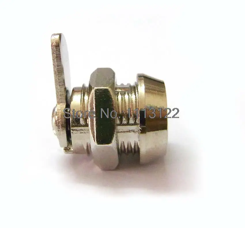 M12 Zinc Alloy Small Tubular Cam Lock for PC Case 4 Pins Mini Tubular Cam Lock  key with plastic cover 2 key pull 1Pc view 5