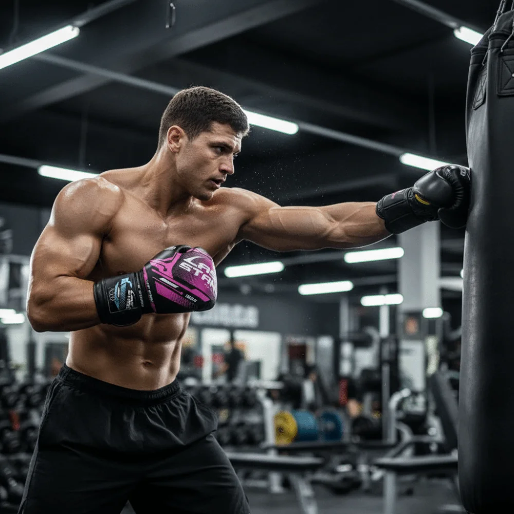 

6/10oz Boxing Gloves Thickened Padding Professional Grade Fighting Gloves Free Fight Breathable PU Leather Muay Thai Gloves