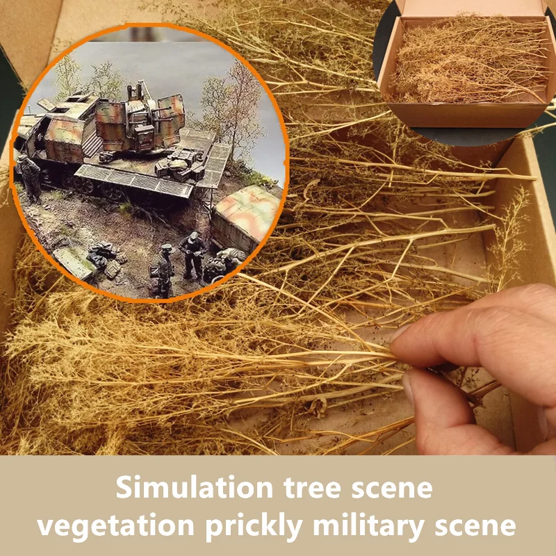 Scene architectural model sand vegetation thorns quinoa military scene DIY production materials miniature flowers toy