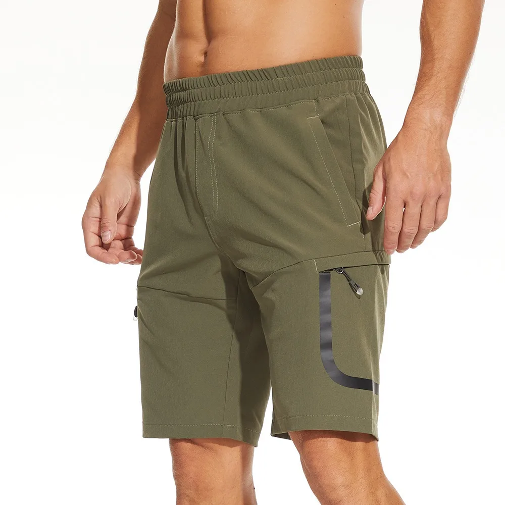 

Уличные мужские спортивные шорты, летние тонкие впитывающие пот быстросохнущие брюки, дышащие брюки из ледяного шелка с кружевом и пентаграммой