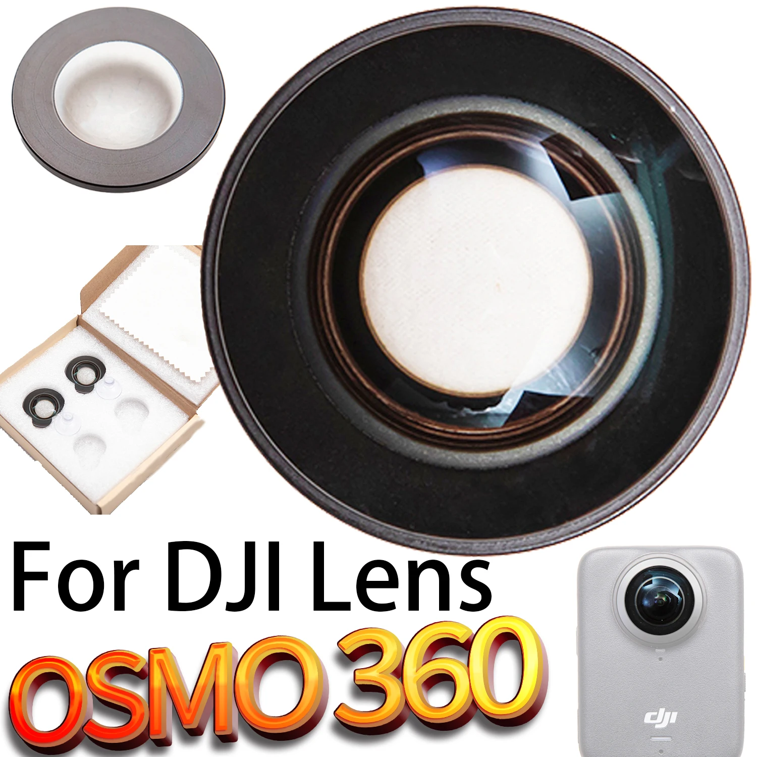 MORUS New Replacement Lens for DJI Osmo 360 Panoramic Action Camera Essential Repair Parts