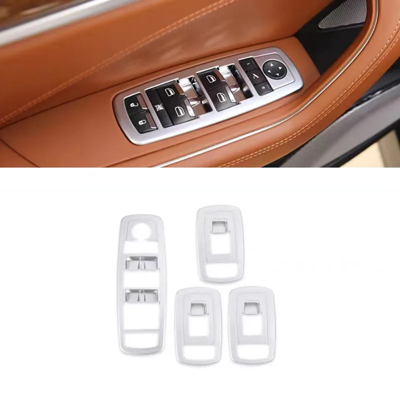 4pcs for Maserati Levante Lift glass button panel Key Decorative frame