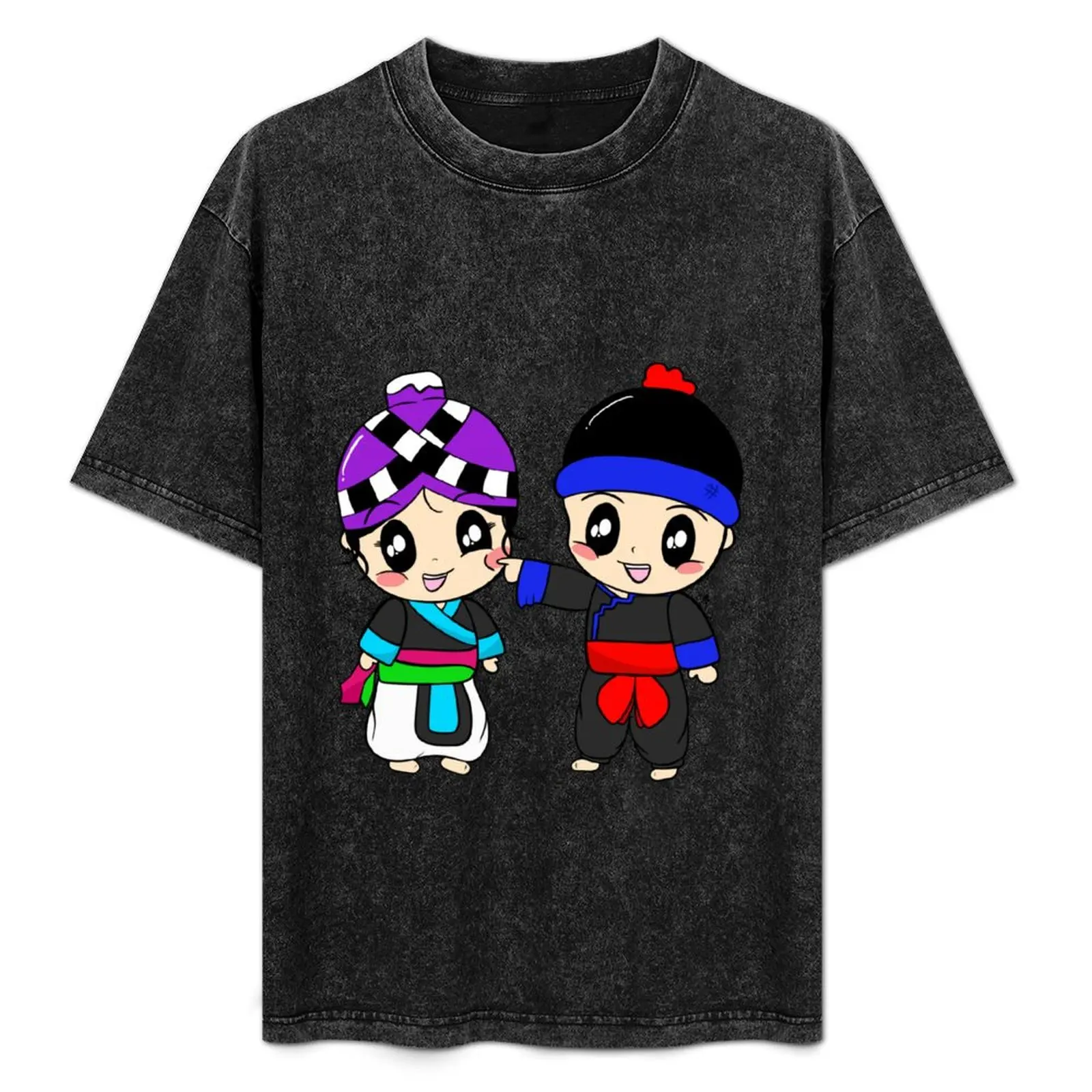 

Playful Hmong Couple T-Shirt blue archive tees football t shirt mens t shirts