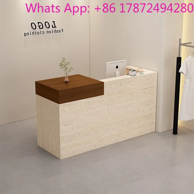 Latest Design Reception Desks Cashier Beauty Modern Small Bar Counter Hair Salon Escritorio De Recepcion Commercial Furniture