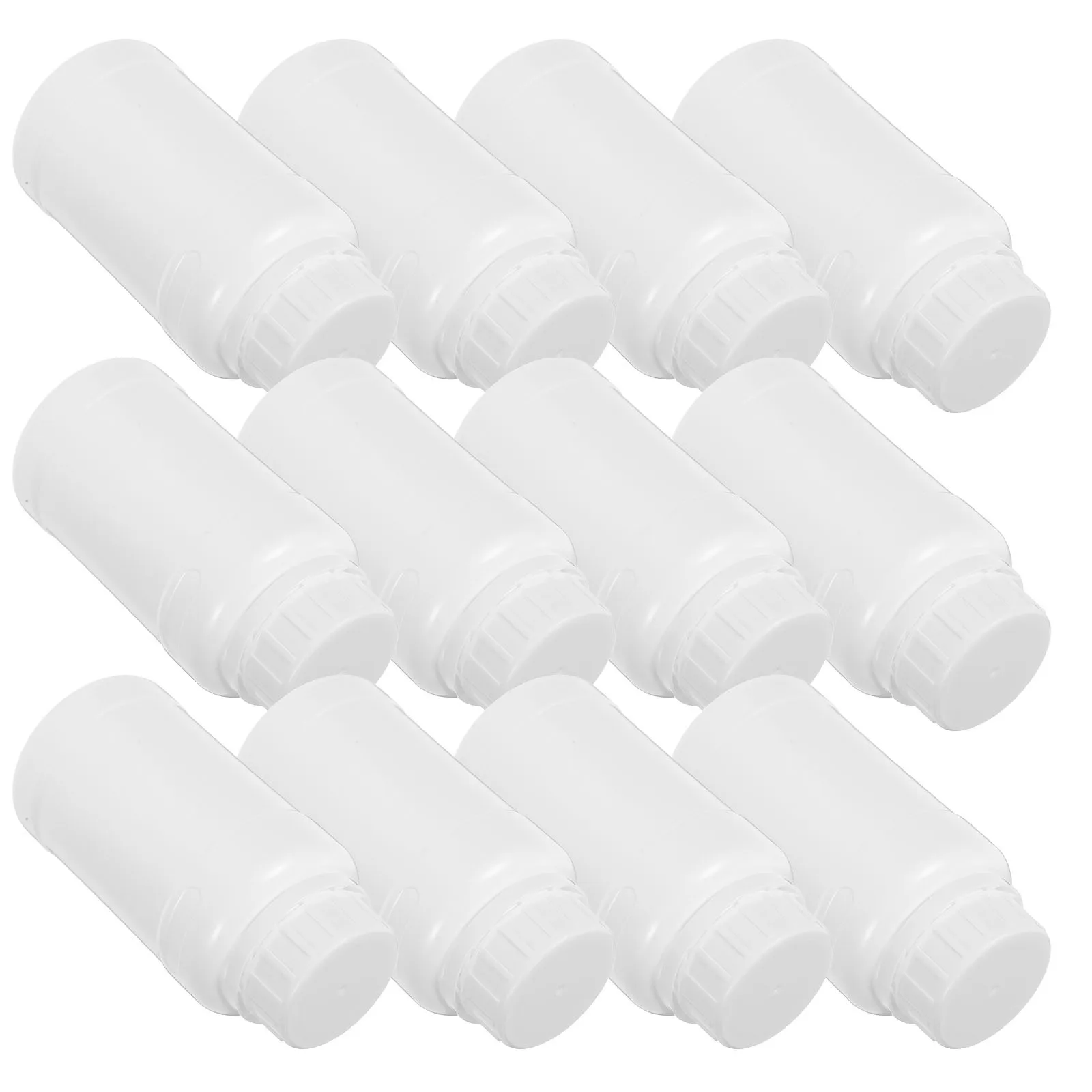 

12Pcs Laboratory Chemical Storage Bottles 250ml Plastic Leak-Proof Wide Mouth Sample Vials Screw Caps Reusable