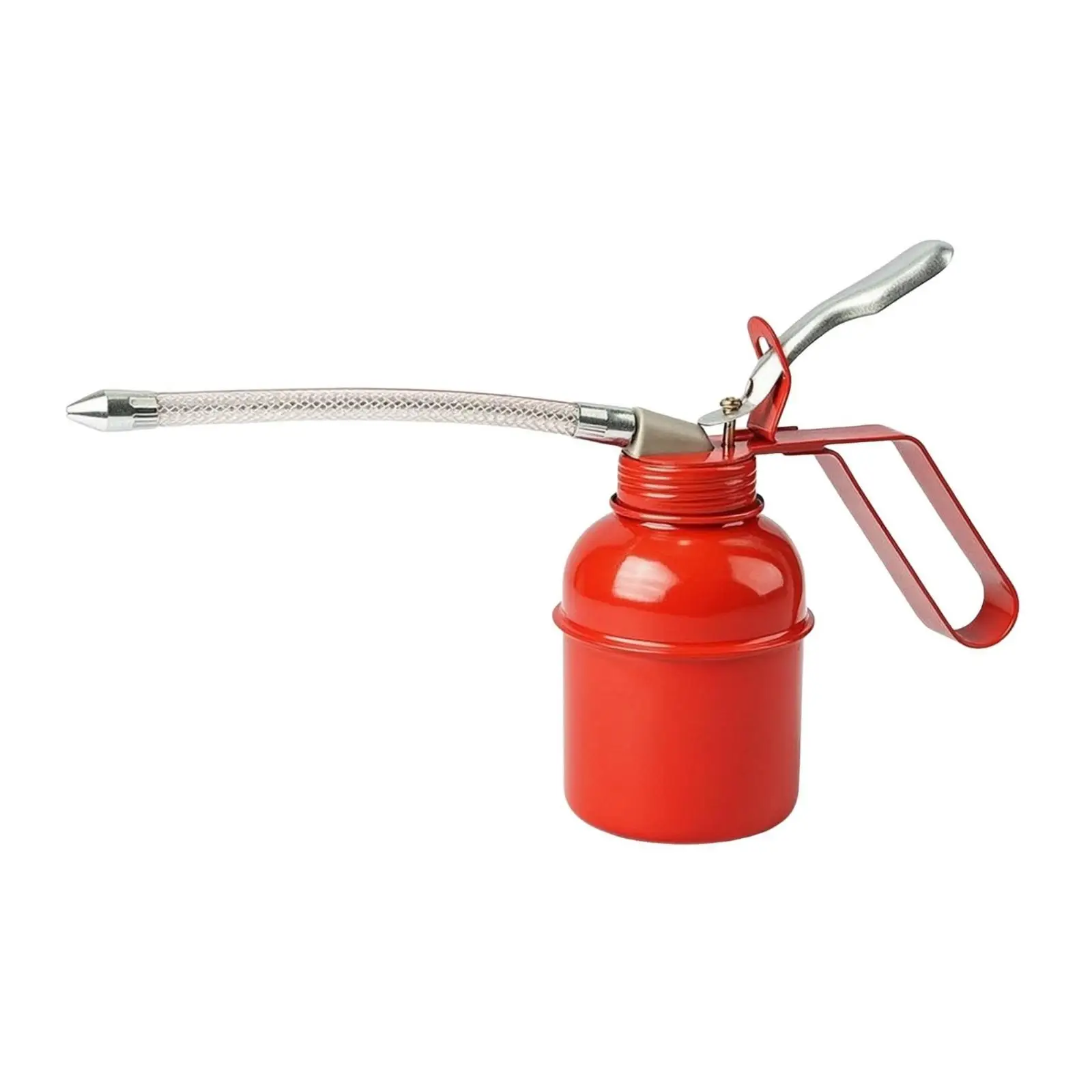 High-Pressure Oil Can Metal Lubricator Pointed Tool for Garage, Cycle Upkeep